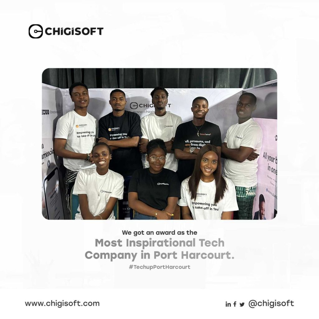 Chigisoft Team at Techup port harcourt event 2024
