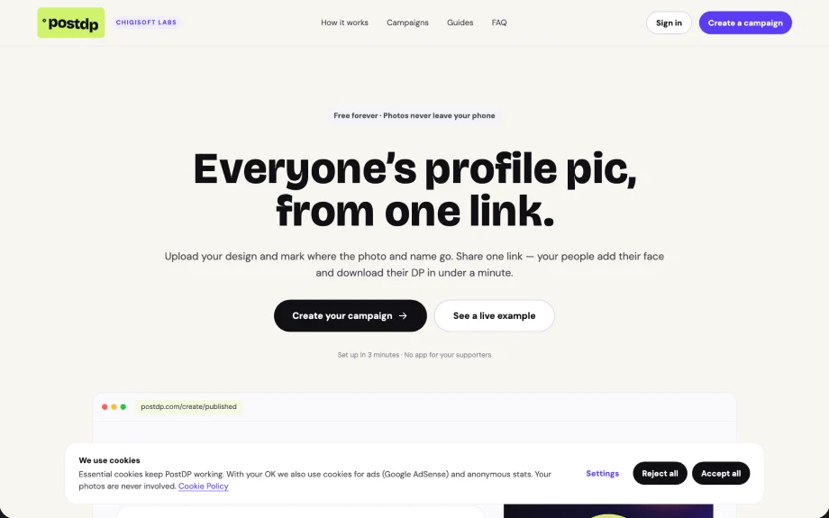 postdp.com — live build